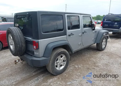 2016 Jeep Wrangler Unlimited Sport z USA, uszkodzony, nr VIN 1C4BJWDG4GL129299